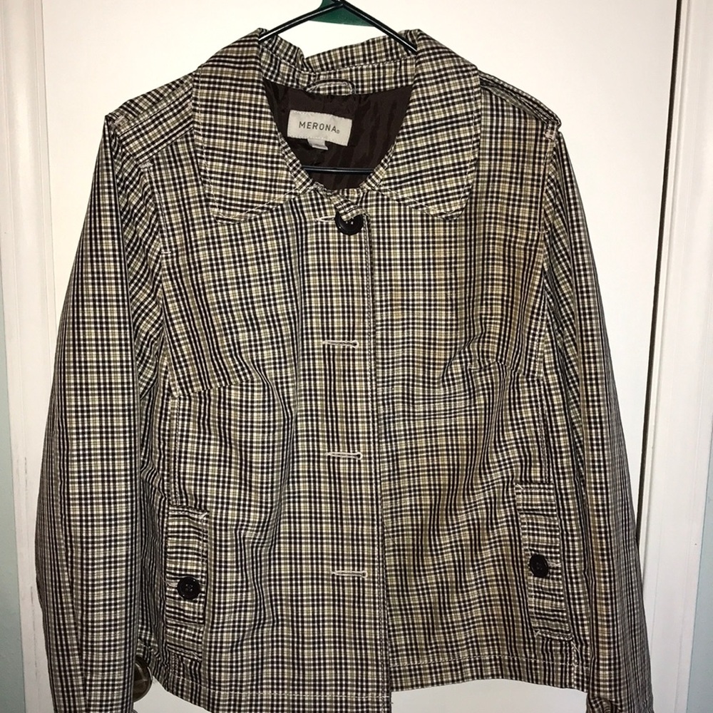 Merona Plaid Trench